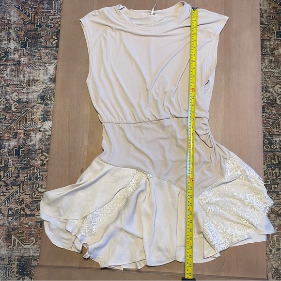Free People Jazzy Mini Beige Lace Dress - Picture 11 of 15